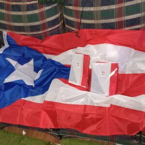 2 NEW Puerto Rico 3x5 Flags BOTH for 1 Price Lot of 2